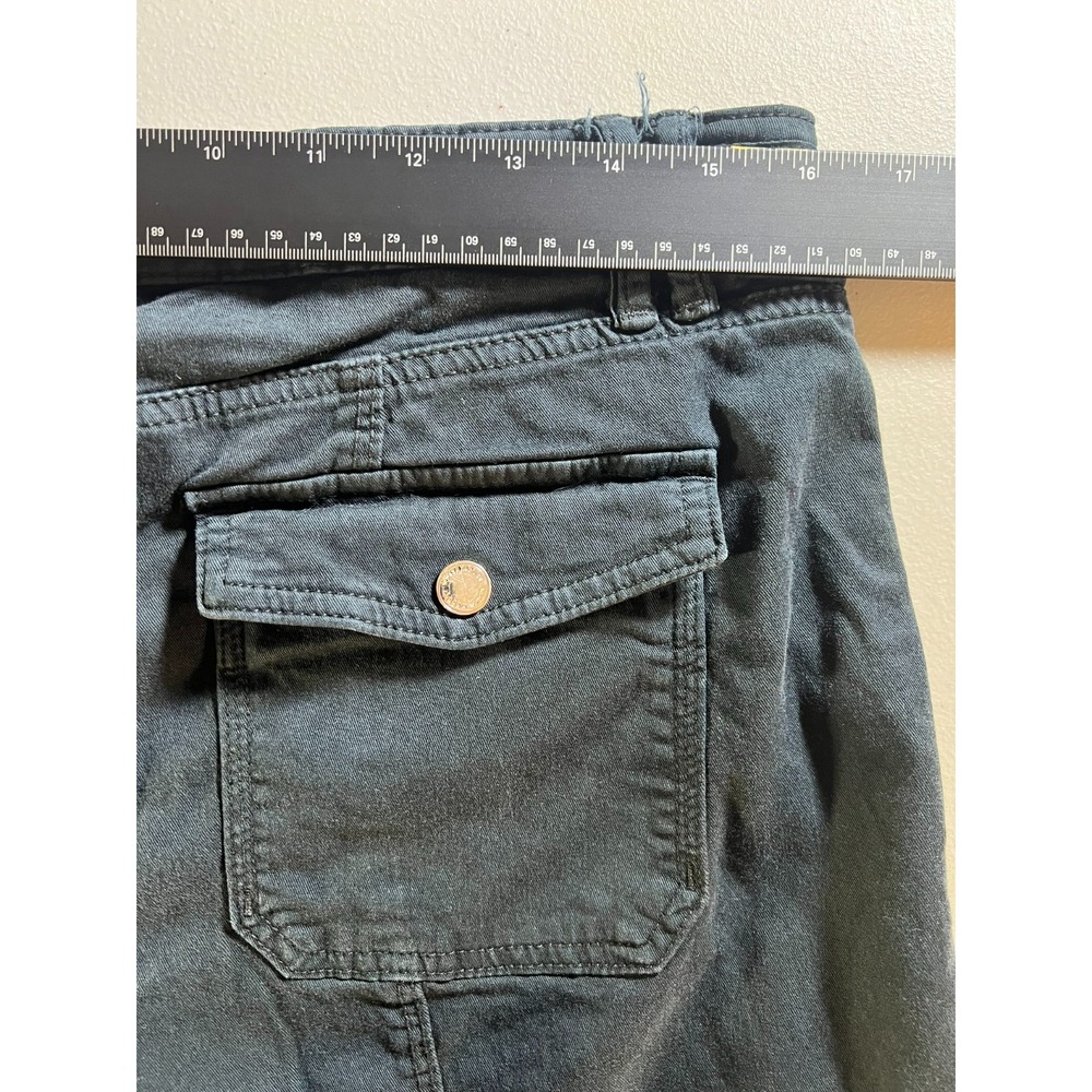 White House Black Market WHBM 32x27 Pret-A-Pedi Pant Women 10 Mid Rise Roll Tab - Picture 6 of 11